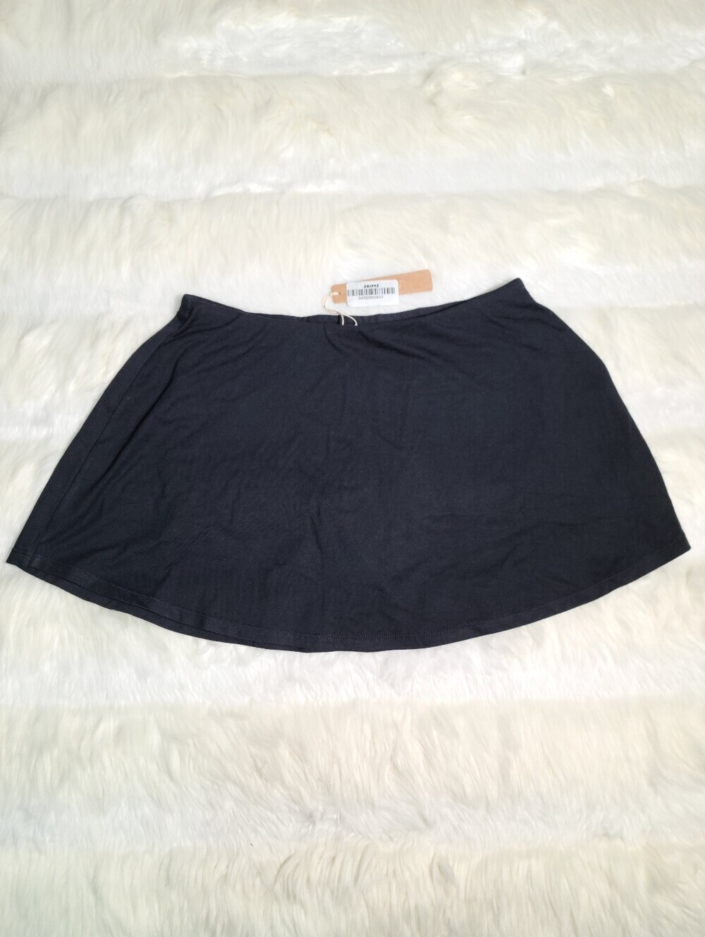 SKIMS Smooth Lounge Mini Skirt Black Obsidian Women Small NEW